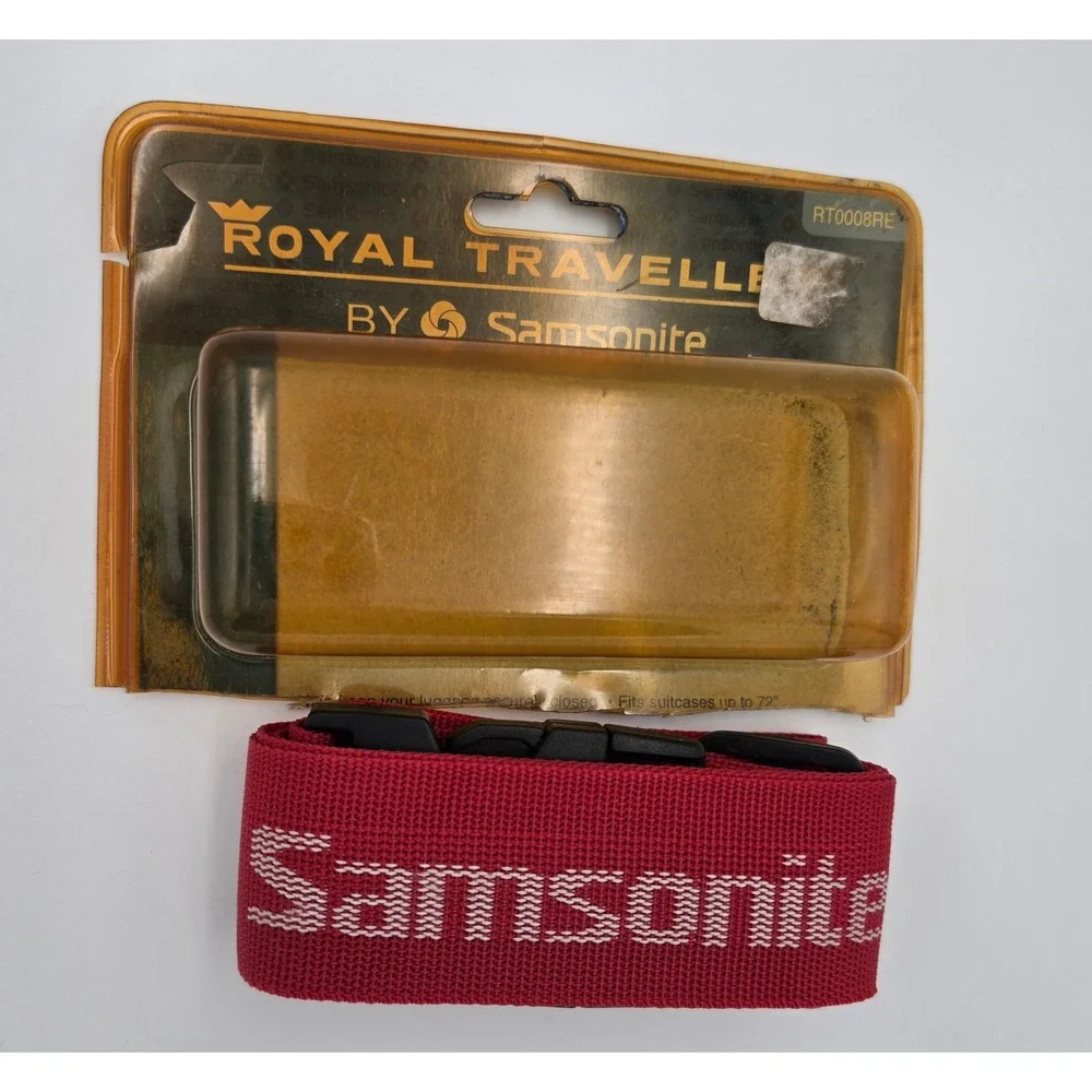 Samsonite Royal Traveller Easy ID Luggage Strap Red Adjustable RT0008RE 72 inch